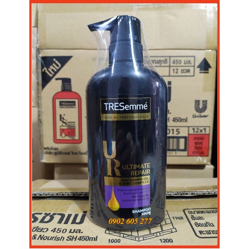 [Hàng chính hãng] Dầu gội dầu xả Tresemme , dầu xả Tresemme Ultimate Repair màu đen 450ml Thái Lan