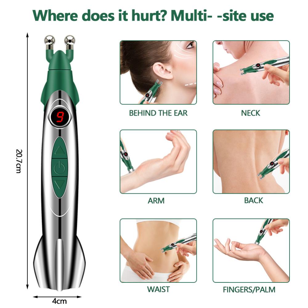 Bút Điện Mát Xa Châm Cứu Chăm Sóc Sức Khỏe I1Q4