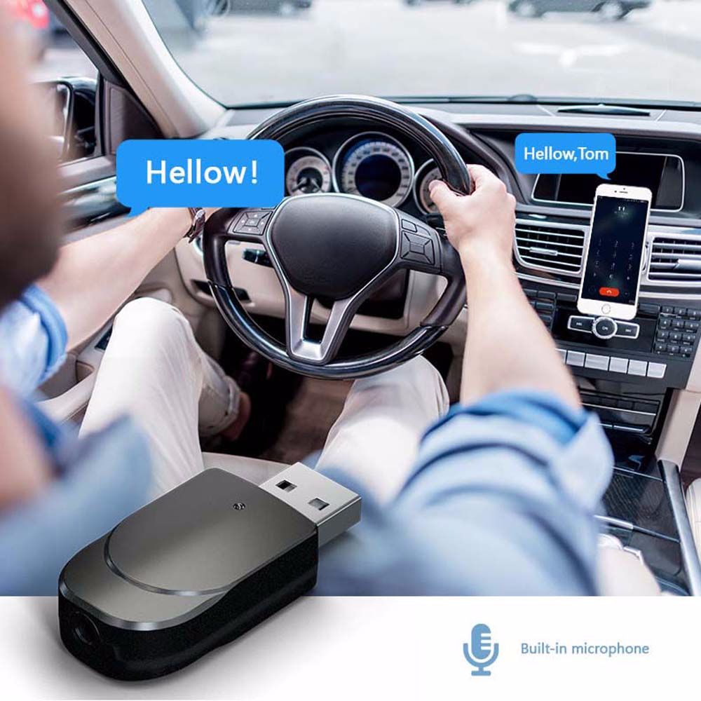 Thiết bị nhận truyền âm thanh Bluetooth 5.0 không dây tương thích với xe hơi