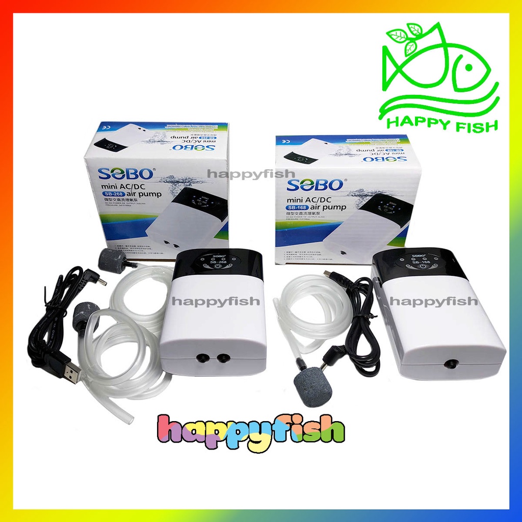 Máy sủi bể cá tích điện SOBO SB168, SB268
