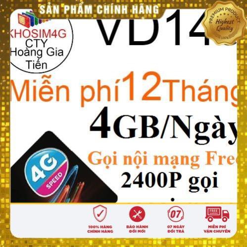 [ FREE 12THÁNG] SIM 4G VINAPHONE VD149 4GB/NGÀY VD89 KM 2GB/NGÀY GỌI VÀ XÀI DATA HOÀN TOÀN MIỄN PHÍ TRONG SUỐT 1 NĂM