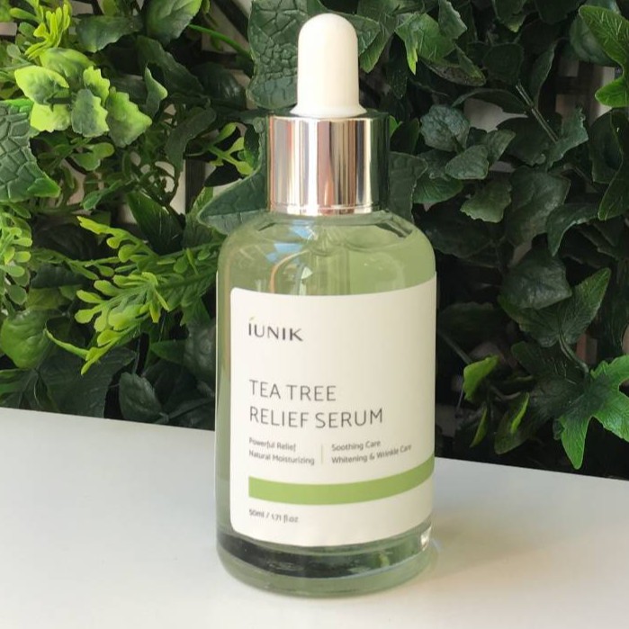 Tinh chất dưỡng dành cho mụn và nhạy cảm IUNIK Tea Tree Relief Serum 50ml