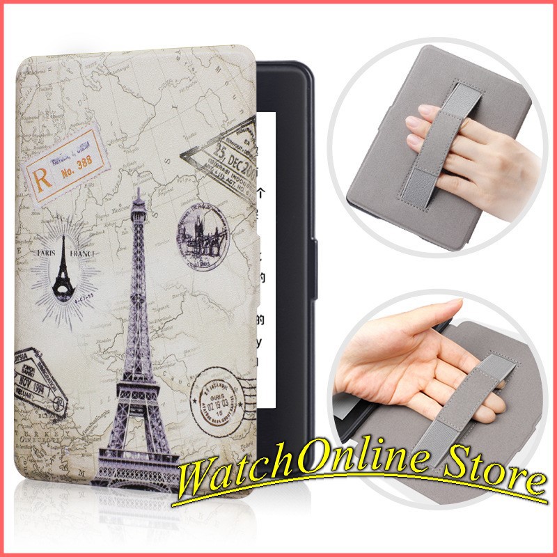 Ốp lưng / Bao da Kindle Paperwhite 1/2/3 có đai xỏ ngón | BigBuy360 - bigbuy360.vn