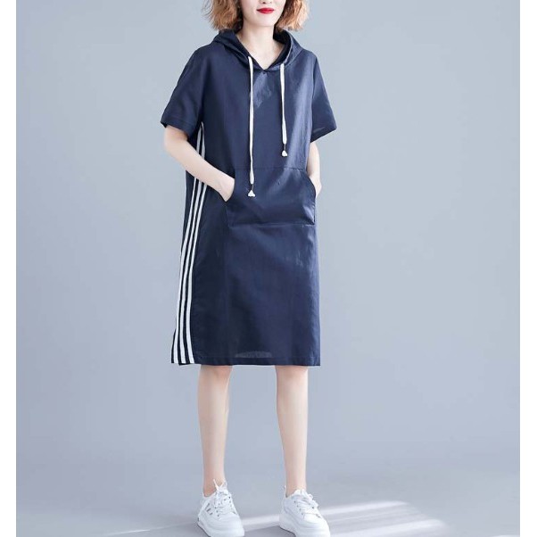 G813 Đầm big size freesize thời trang mùa hè mới nhất có mũ cá tính năng động
