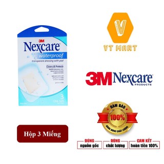 [Băng Keo Cá Nhân] Chống Thấm Có Gạc 3M Nexcare B100 - Hộp 3 Miếng - BKCNGAC - HIBUVTAUTO