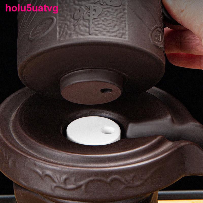 Áo lótBộ ấm trà Zisha lười bán tự động xoay graphite uống gốm sứ Kung Fu Tea Set gia dụng