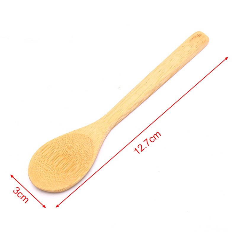 Muỗng Gỗ Tre Tròn Múc Trà / Cà Phê Tiện Dụng