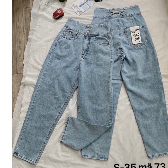 BIGSIZE(S-35) QUẦN BAGGY CHÉO LƯNG✈️FREESHIP Quần Jeans Nữ Bigsize Size Lớn Ms 73