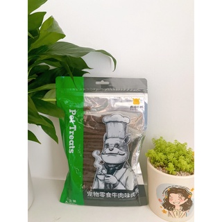 Đồ ăn vặt thịt bò xé nhỏ teddy golden retriever cún con loại 430g