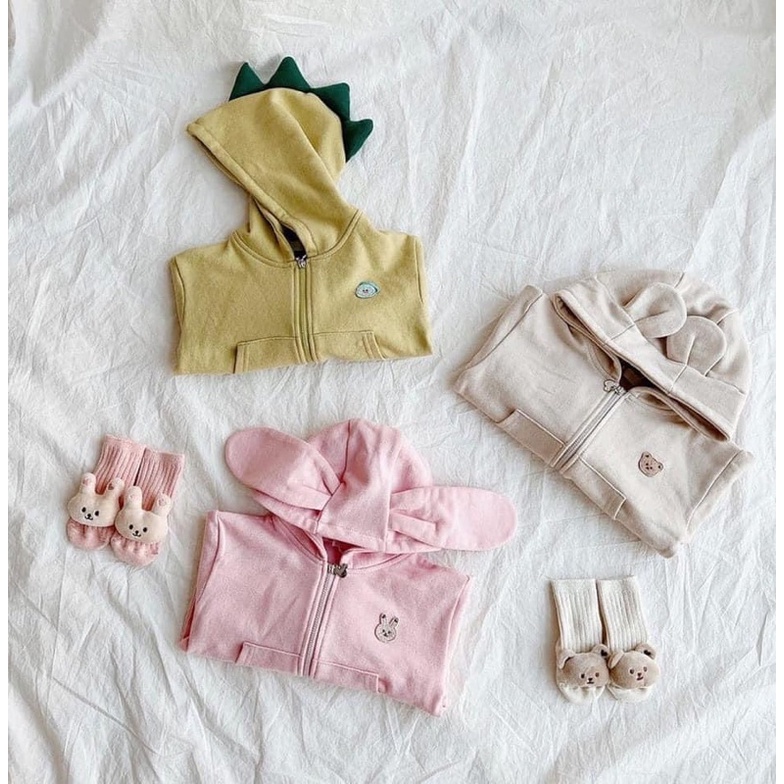 Áo khoác mũ hình thêu ngộ nghĩnh hàng quảng châu