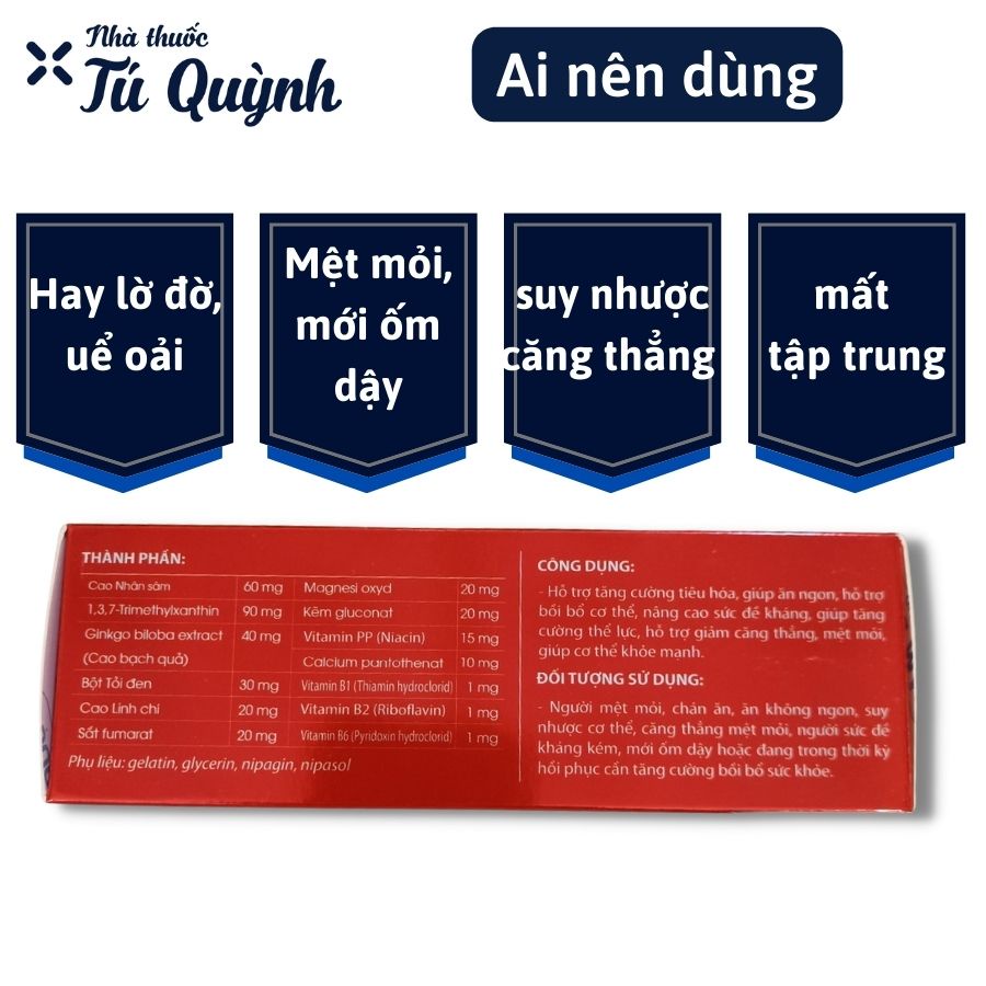Zbull M New brand - Viên tăng lực cho người trưởng thành, giúp khỏe mạnh, tập trung, tỉnh táo, giảm stress - Hộp 60 viên