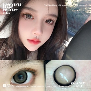  Lens Mắt Kính Áp Tròng BUNNY EYES - CALA Xám 14.5 Size L Giãn To 