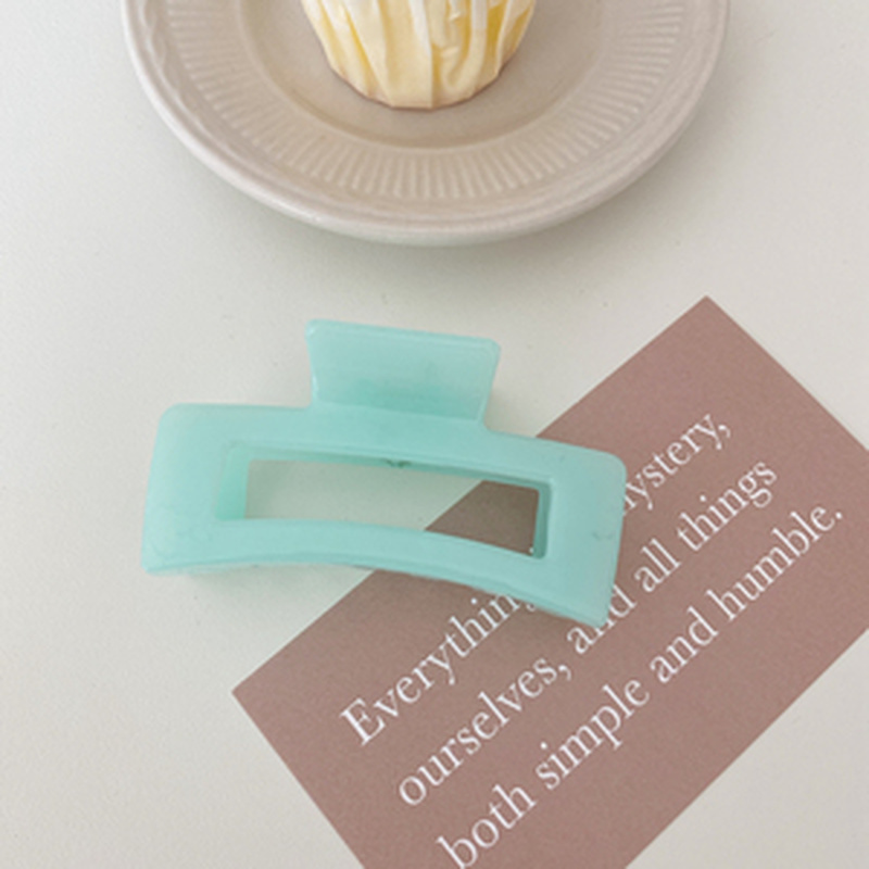 Kẹp tóc nhựa thiết kế đơn giản phong cách thời trang Hàn Quốc