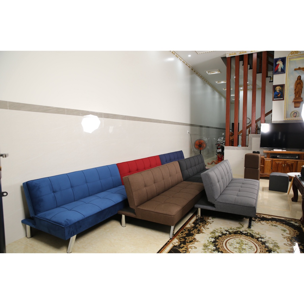 Xả Kho Thanh Lý Lô Ghế Sofa Bed Xuất Khẩu Chính Hãng Serta Chân Inox - Sofa Giường Thông Minh 3 Chức Năng