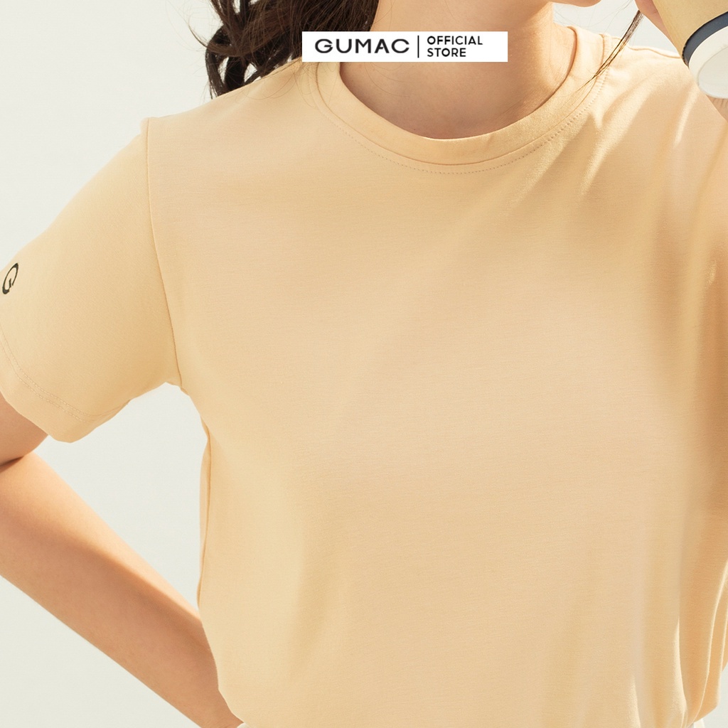 [Mã WABRGUM giảm 10% tối đa 30K đơn 99K] Áo thun nữ cổ tròn thời trang GUMAC ATC03035