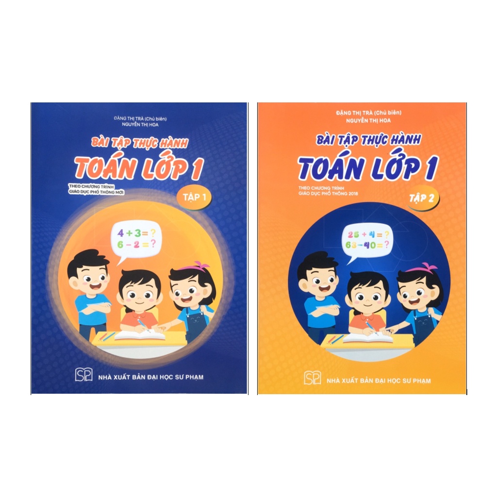 Sách - Combo Bài Tập Thực Hành Toán Lớp 1 (Tập 1+Tập 2)