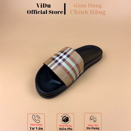 [FREE SHIP] Dép nam thời trang BURBERRY ViDu -1020 đế cao su êm chân