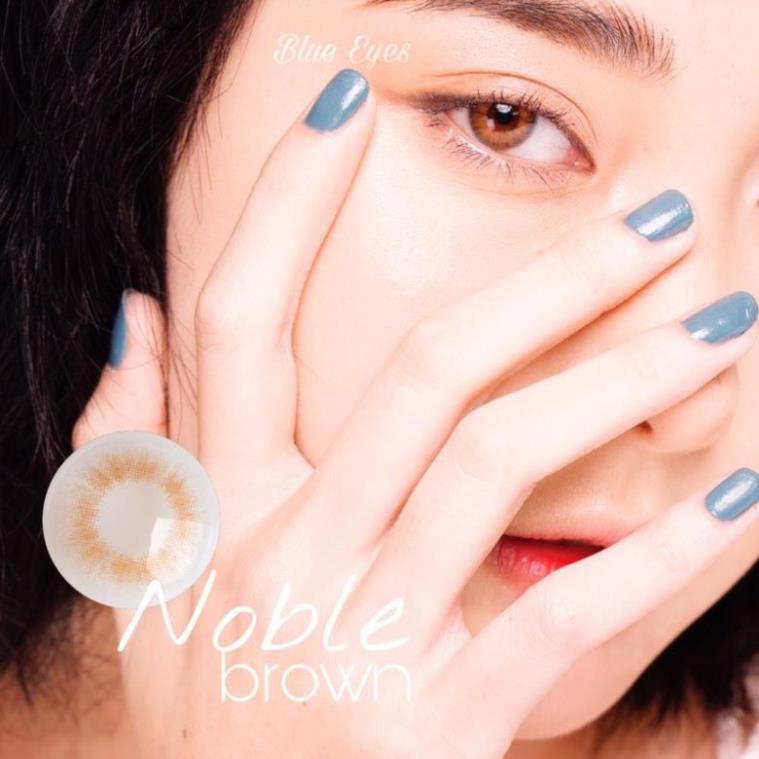 Kính áp tròng Hàn Quốc - ORANGE BROWN - Lens giãn nhẹ màu nâu cam sáng - made in Korea