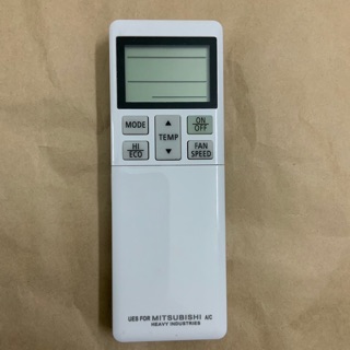 Điều khiển điều hoà Mitsubishi Heavy nắp trượt.