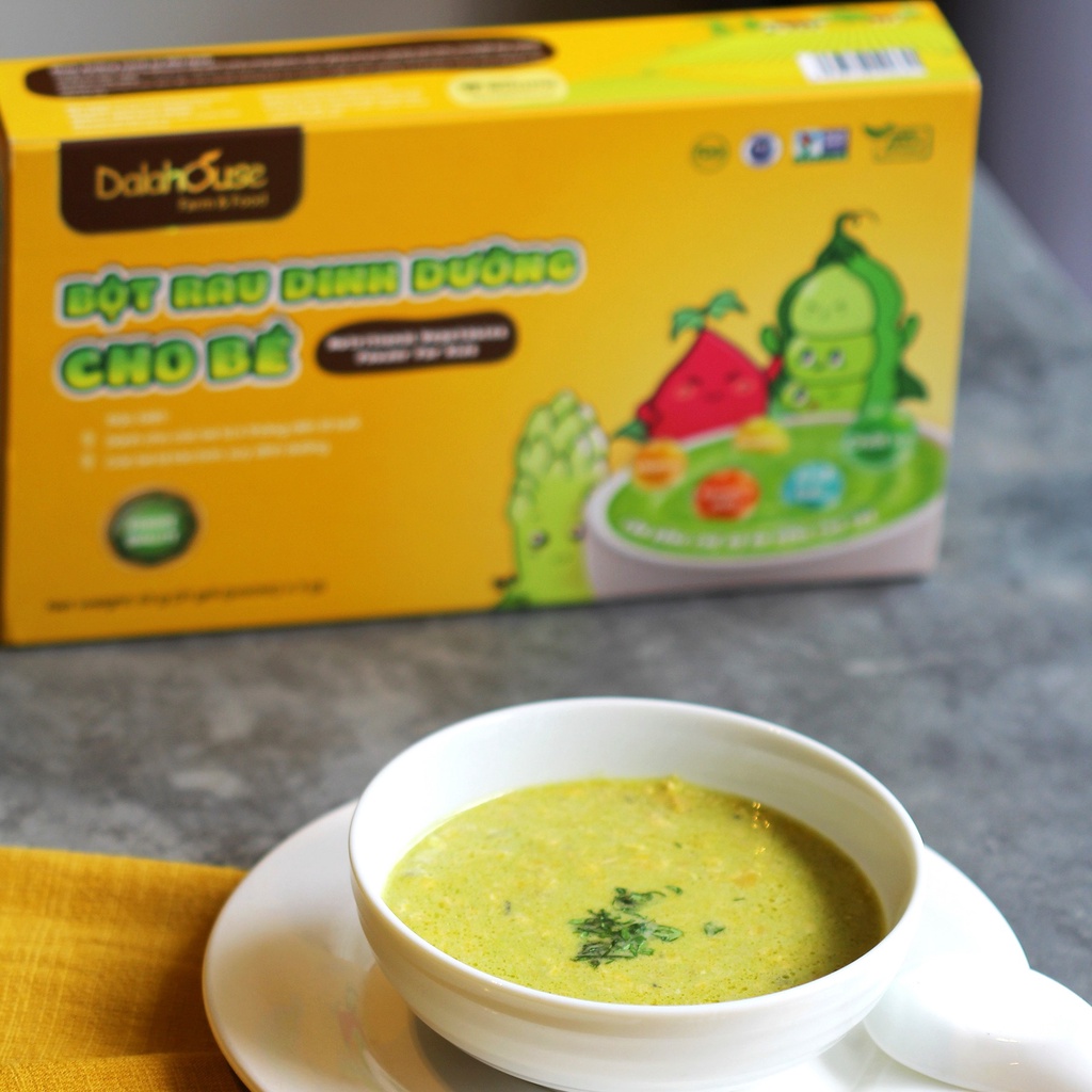 Combo bột rau củ dinh dưỡng cho bé ăn dặm Dalahouse - Sấy lạnh, nguyên chất - Hsd:5/2024 - Shanti