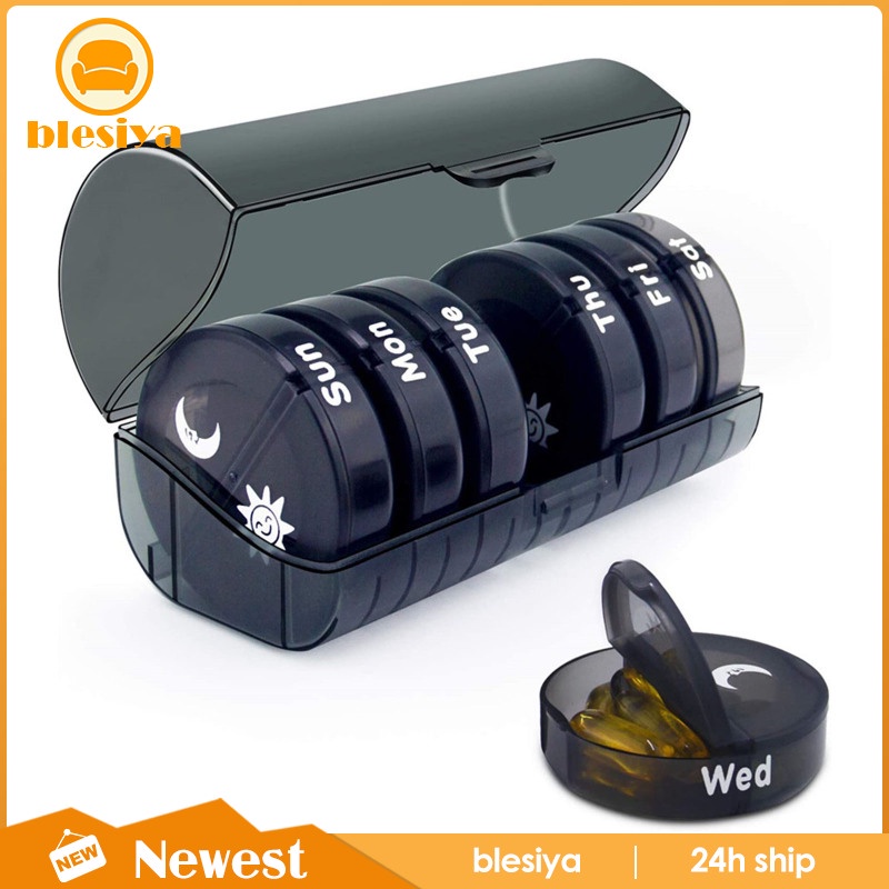 Hộp Đựng Thuốc Mini 7 Ngày Hai Lần Tiện Dụng Khi Đi Du Lịch Ốp