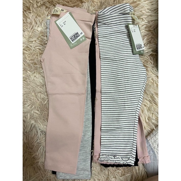 Set 3 legging / quần suông HM auth cho bé