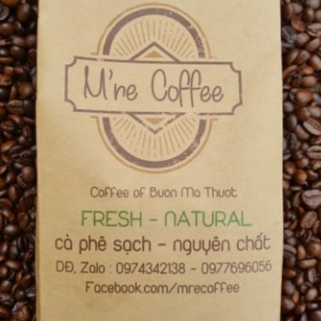 Cafe nguyên chất hạt robusta rang bơ 500g