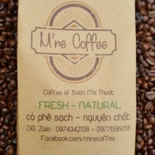 Cafe nguyên chất hạt robusta rang bơ 500g