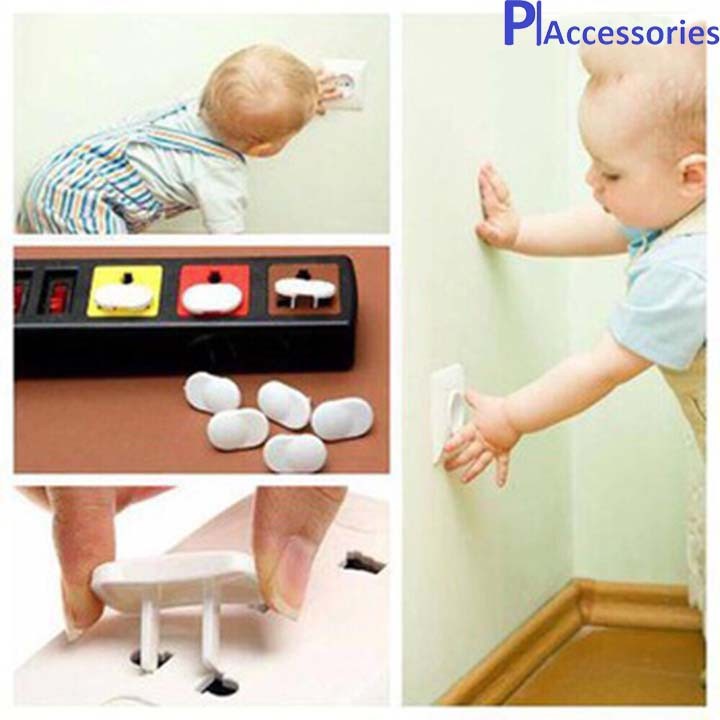 Combo 10 Nắp Che Bịt Đậy Ổ Cắm Điện An Toàn Cho Bé.
