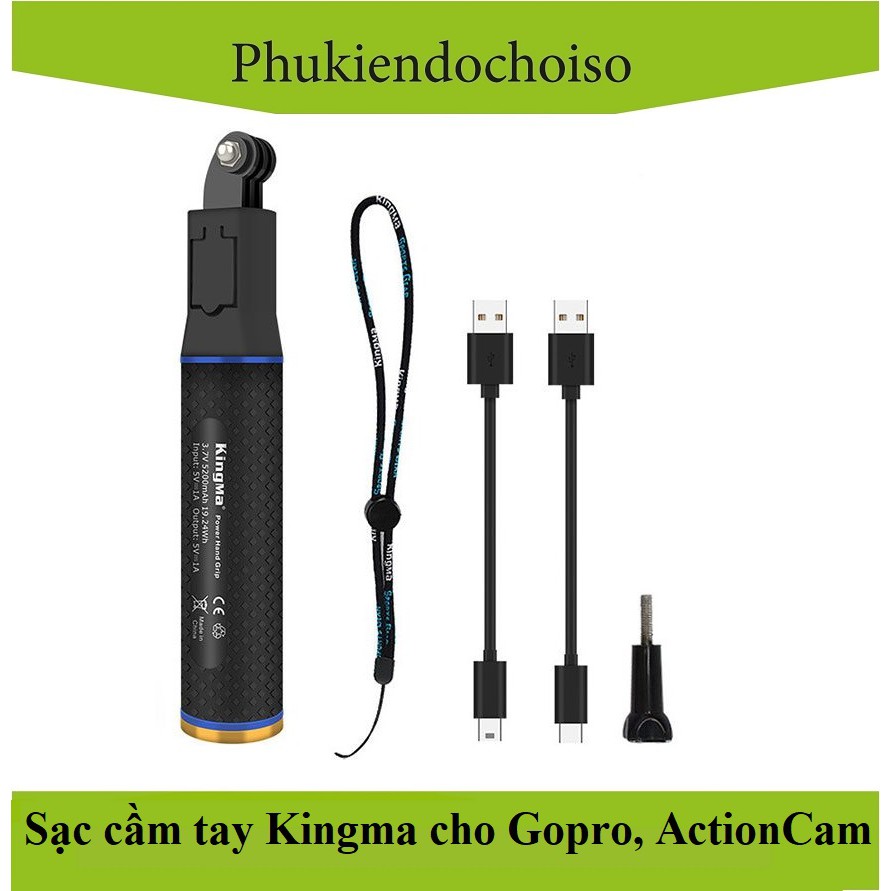 Pin sạc dự phòng cầm tay Kingma dùng cho điện thoại, action cam