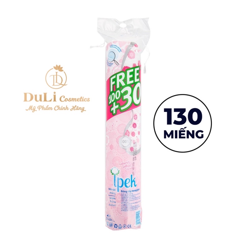 Bông tẩy trang IPEK 130miếng