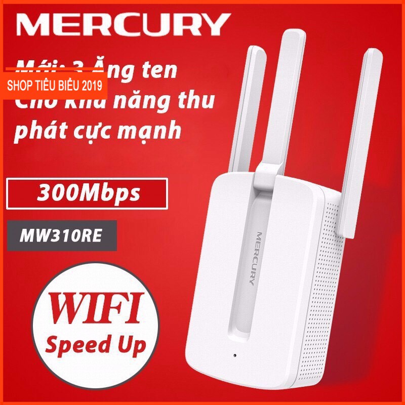 [Free Ship 50k] Bộ Kích Sóng Wifi Mercury Repeater 3 Râu(Chiếc)