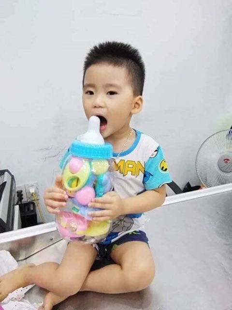 Bộ 9 xúc xắc bình ty baby toys màu dịu nhẹ cho bé