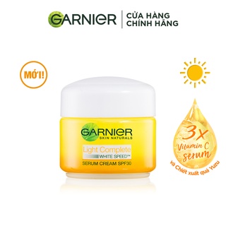 [Quà tặng khồng bán] Kem dưỡng serum sáng da ban ngày Garnier SPF30 18ml