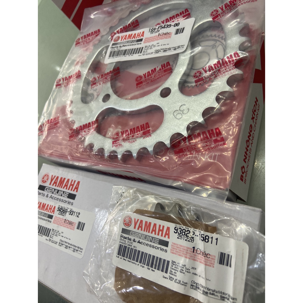 Bộ nhông sên Exciter 4 số  chính hãng Yamaha