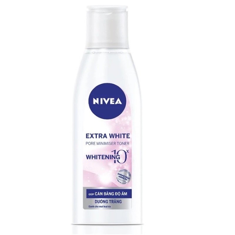 Nước hoa hồng dưỡng trắng và se khít lcl Nivea 200ml