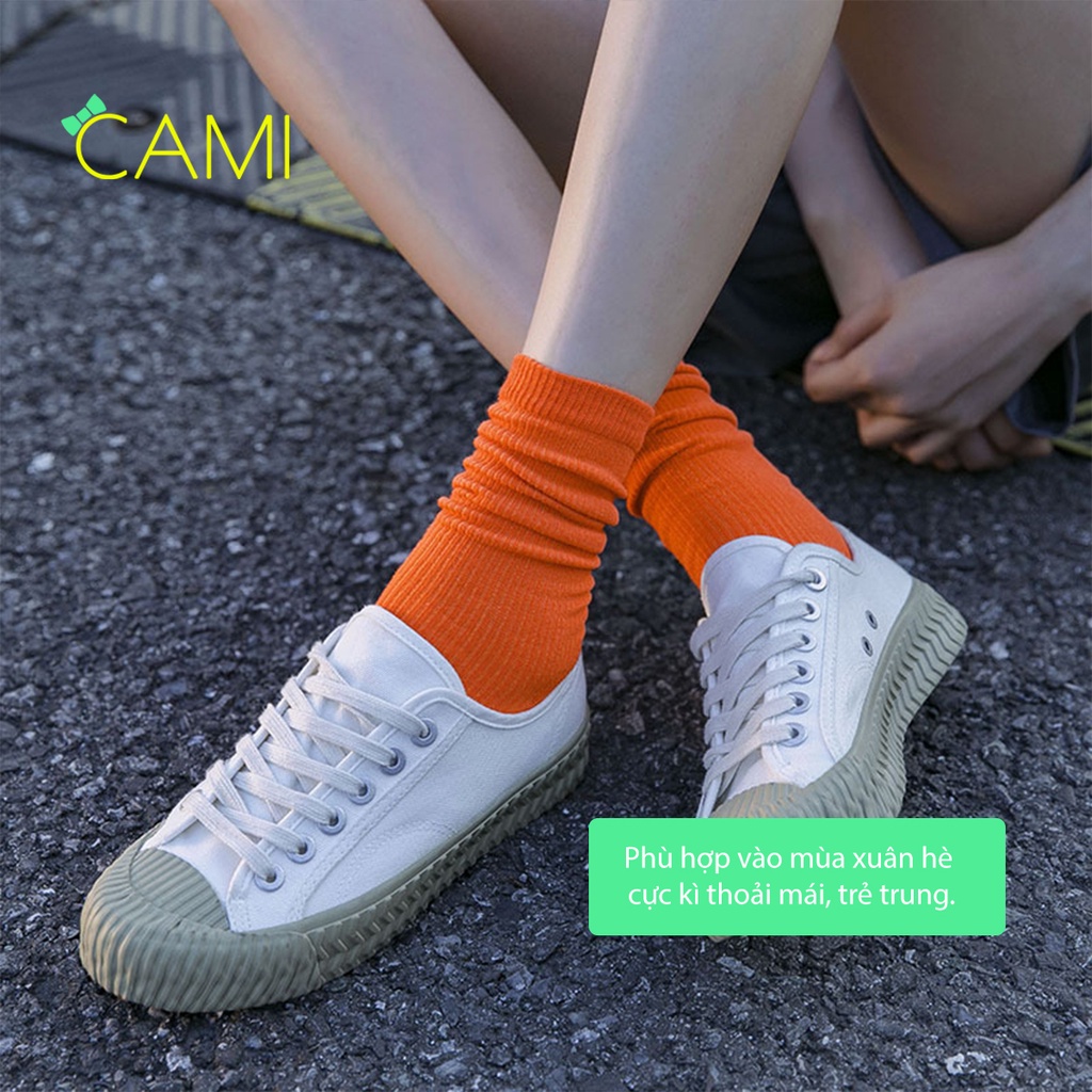 Vớ cổ cao nam nữ chất liệu cao cấp, thoáng khí, nhiều màu sắc lựa chọn - Cami - CMPK246