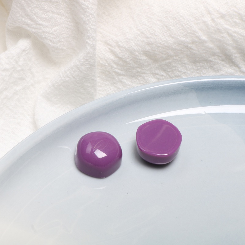 Set 10 Kẹp Tóc Bằng Resin Màu Trơn DIY Dành Cho Điện Thoại