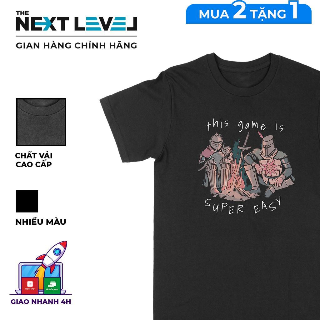 SM6i / / / Áo thun Dark Souls - Game Là Dễ Unisex THE NEXT LEVEL, Cotton 100% nam nữ - BT0045 ! ! !