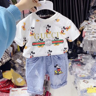 Bộ mickey GCC cộc tay bé trai