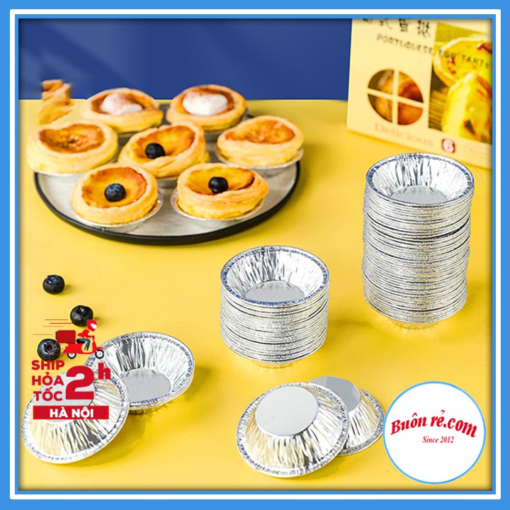 Set 100 đế làm bánh Tart trứng giấy bạc dùng 1 lần - Bát đựng gia vị, nước chấm – 01459