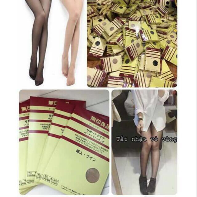 QuầnTất nữ nhật $ muji $ loại dai, màu sắc tự nhiên và chất liệu mới nhất 2019