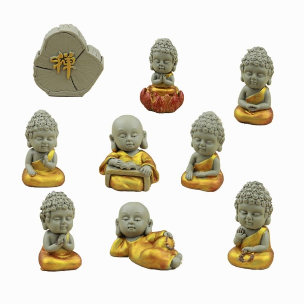 Bộ tượng phật 9 tượng, Tượng để bàn, Trang trí xe hơi NCDS194