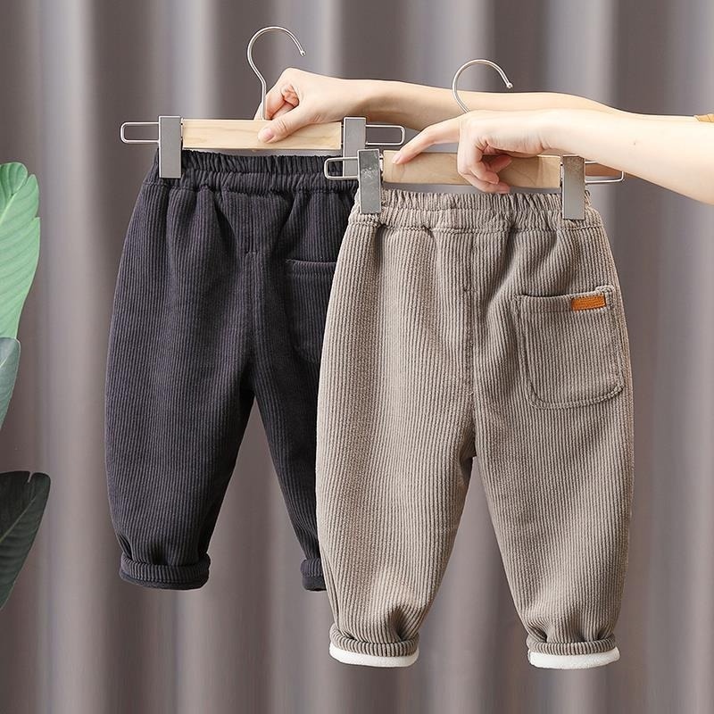 Quần dài nhung dày giữ ấm thời trang dành cho bé trai