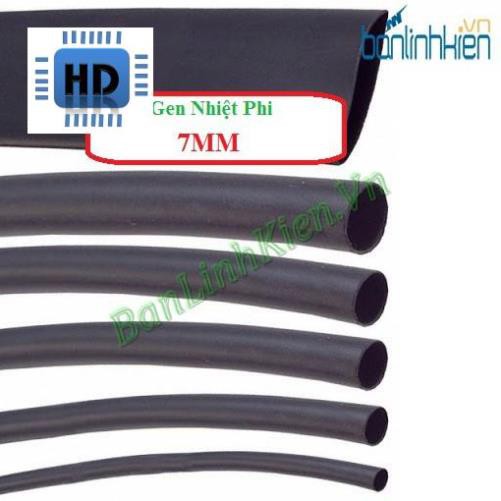 Gen Co Nhiệt Phi 7 Đen (1 Mét) Zin