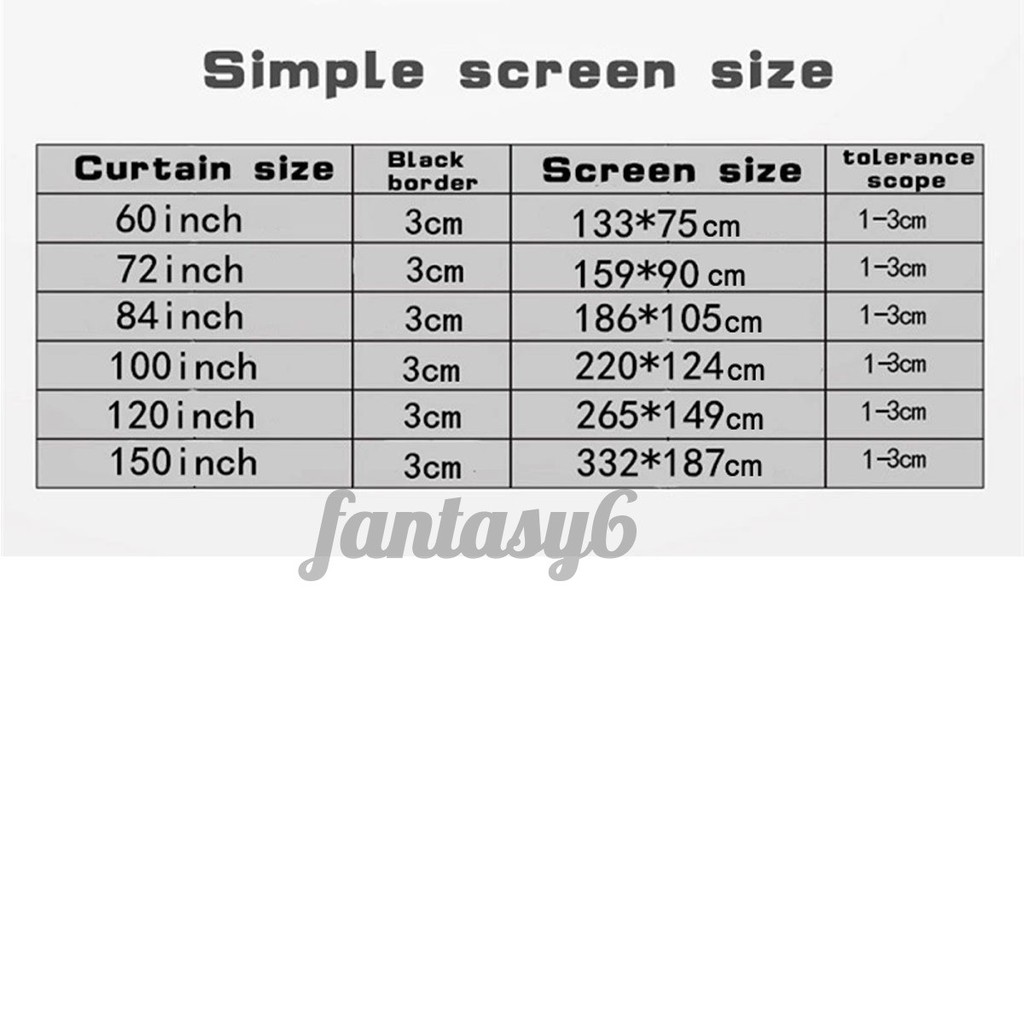 Màn Hình Máy Chiếu 3d Hd 16: 9 60-150 " | BigBuy360 - bigbuy360.vn