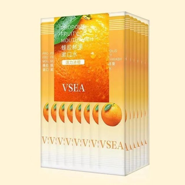 1 HỘP 20 GÓI Nước xúc miệng LIFUSHA Mint cool Hoa Quả Thơm miệng sạch sẽ thơm tho Nội Địa Trung