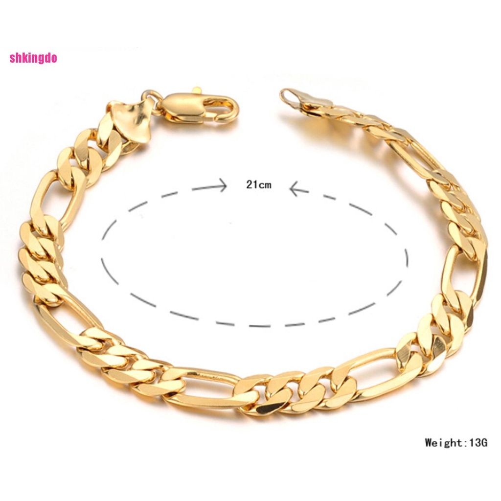 Vòng đeo tay SHK 2015 mạ vàng 18K thời trang cho nam