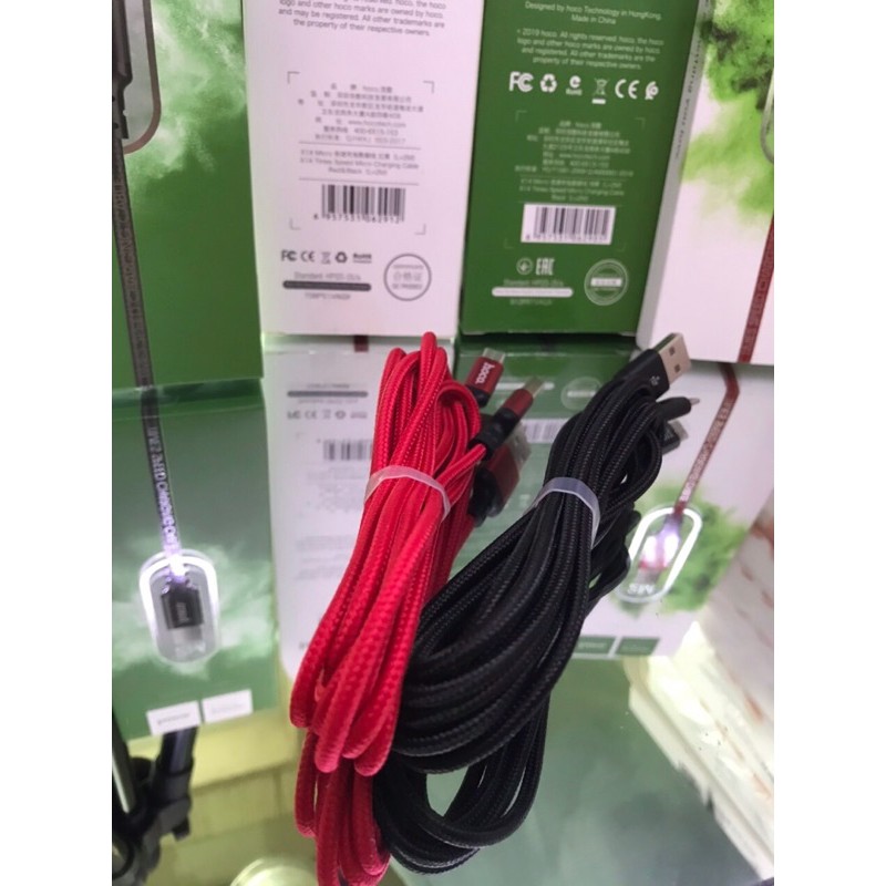 dây sạc hoco chân micro usb 1 mét 2mét