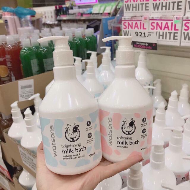 Sữa Tắm Con Bò Watsons Milk Bath 450ml Thái Lan